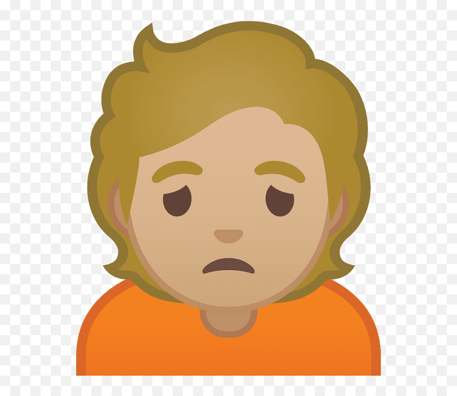 Person Frowning Emoji Clipart - Icon,Person Frowning Emoji