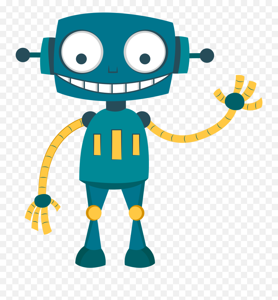 Vector Robotics Happy - Cartoon Robot Png Transparent Emoji,Firewood Emoji