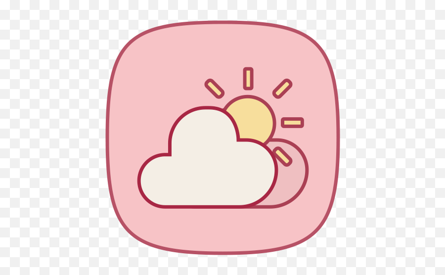 Weather Icon Shortcut Icon Weather Icons Icon - Pink Weather Icon Emoji,Emoji Backgrounds On Pintrest