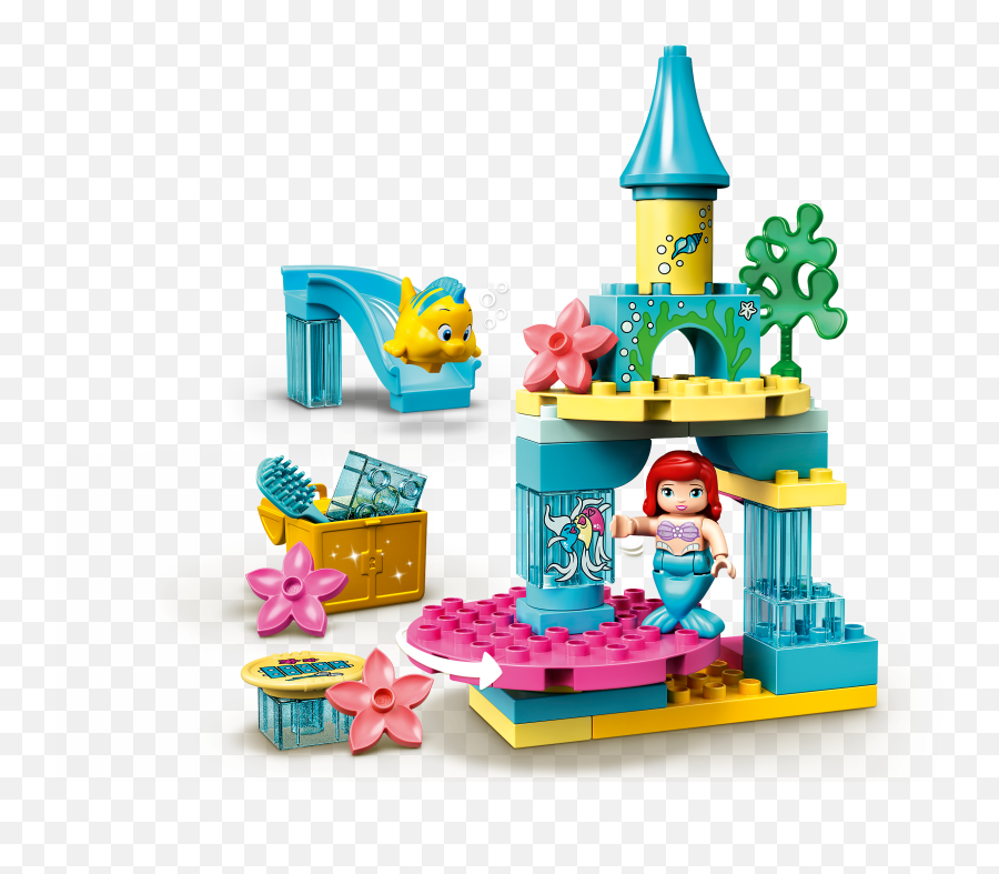 Likebrickcom - Lego Duplo Undersea Castle Emoji,Powerslide Emotion Wheels