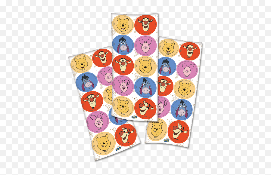 Temas Festas Licenciadas - Festcolor Adesivos Pooh Emoji,Fotos De Emoticons Com Hamburguer