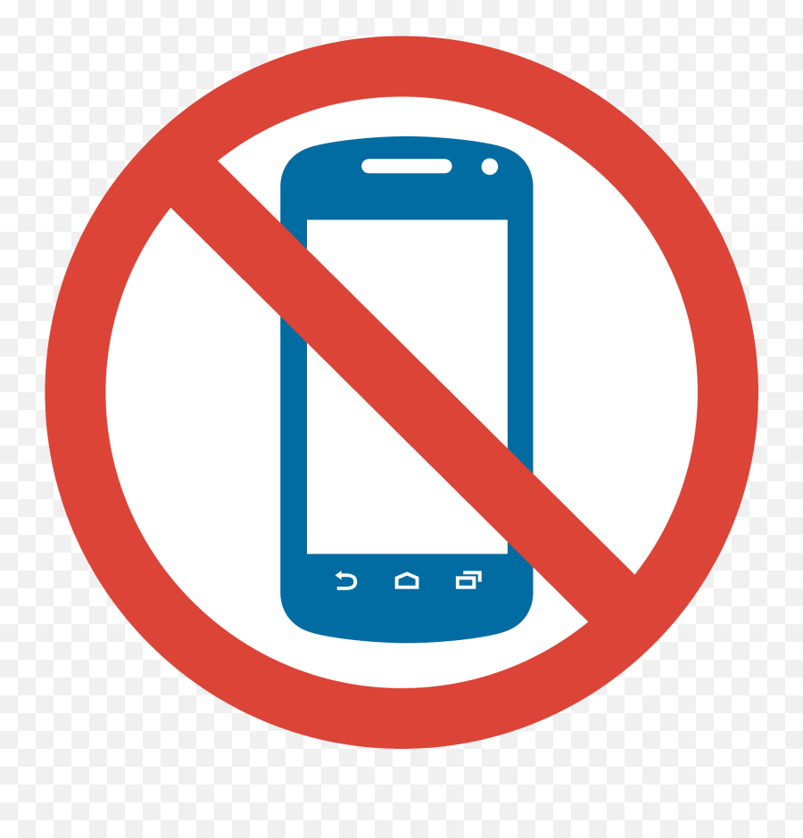 No Mobile Phones Emoji Clipart - No Phones,Google Phone Emojis