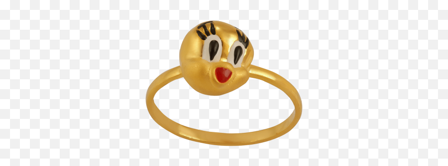 Jos Alukkas Kids Ring - Solid Emoji,Toe Tapping Emoticon