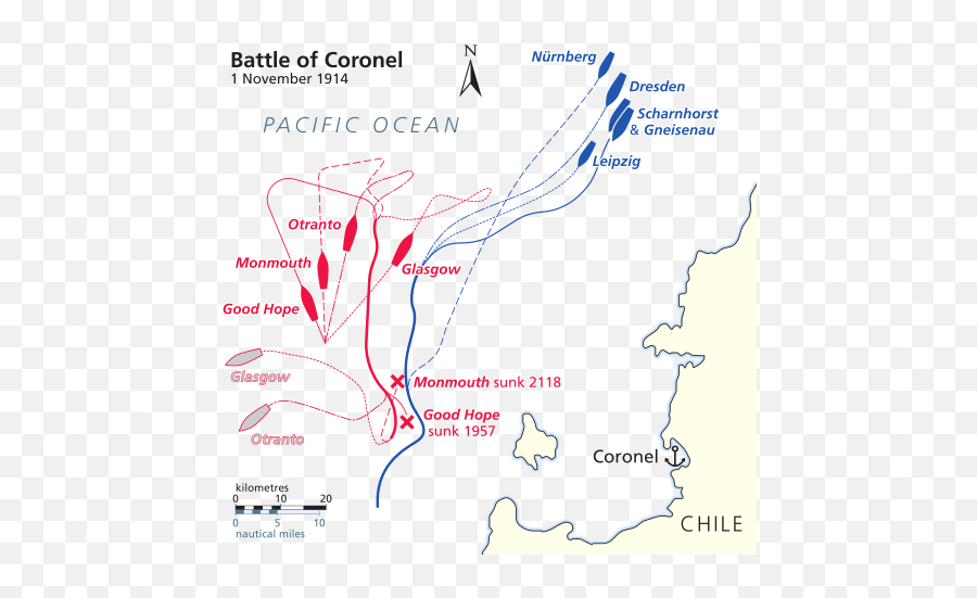 November 1 - Focus Battle Of Coronel And Kaga This Day Battle Of Coronel Map Emoji,Armored Warfare Explosion Emoticon