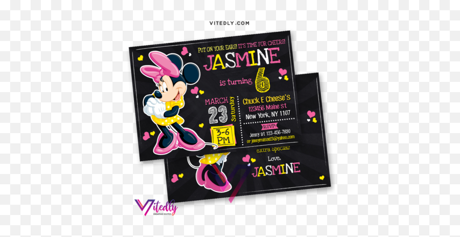 Invitations U2013 Tagged Girls Invitation U2013 Page 2 U2013 Vitedly - Minnie Mouse Birth Info Emoji,Cheers Tee Emoji