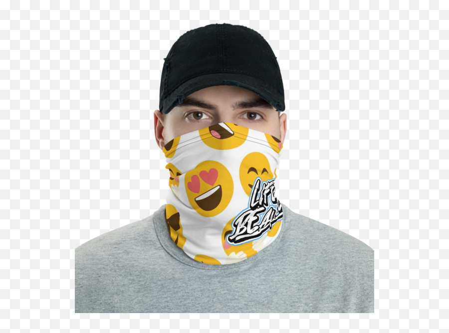 Neck Gaiter Style Face Mask U2013 Hos Gearz - For Adult Emoji,Neck Emoji