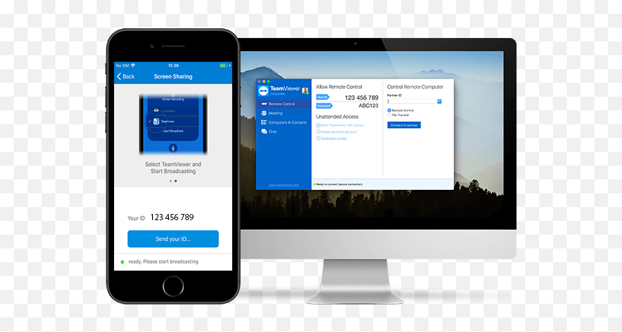 Cómo Acceder Al Ordenador Desde El Móvil - Teamviewer Asset The Broadcast On Iphone Emoji,Emojis Ordenador