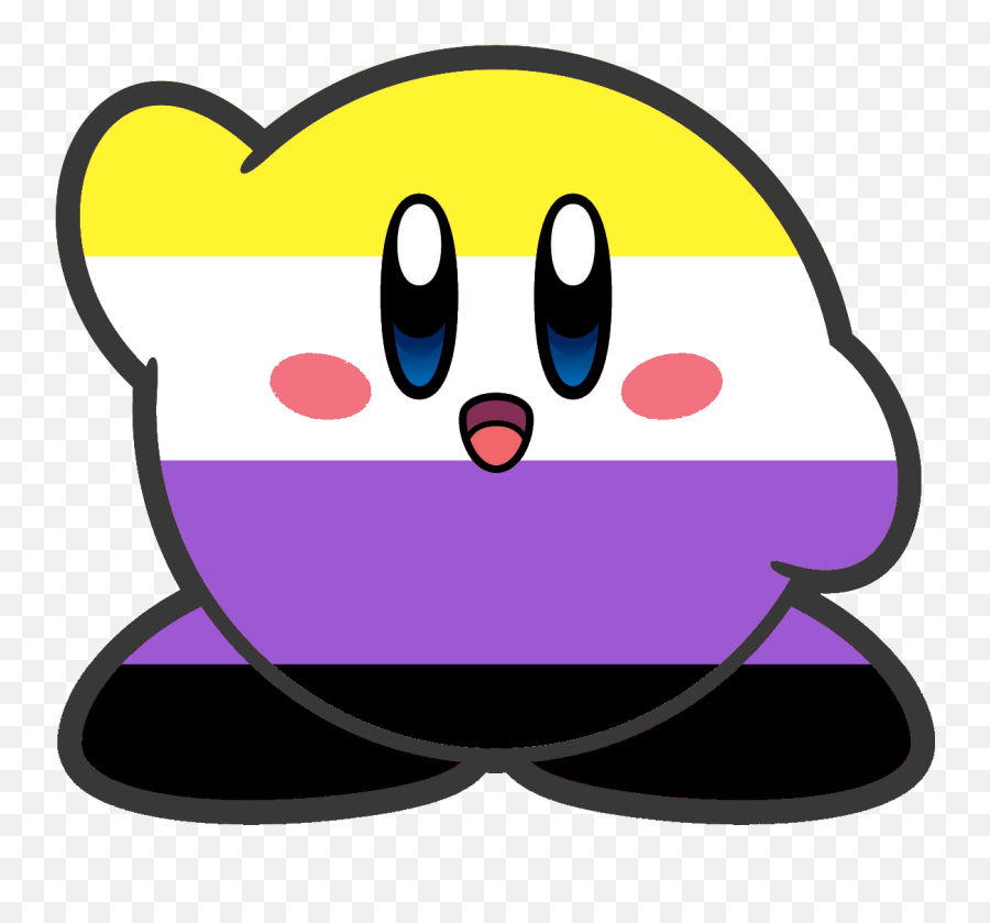 Kirby Pfp Transparent - Transparent Smug Png Kirby Pfp Png Non Binary Nintendo Characters Emoji,Right Kirby Emoji