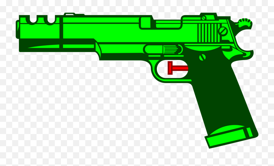 Green Gun Toy Squirt Water Sticker - Gun Clip Art Emoji,Water Pistol Emoji