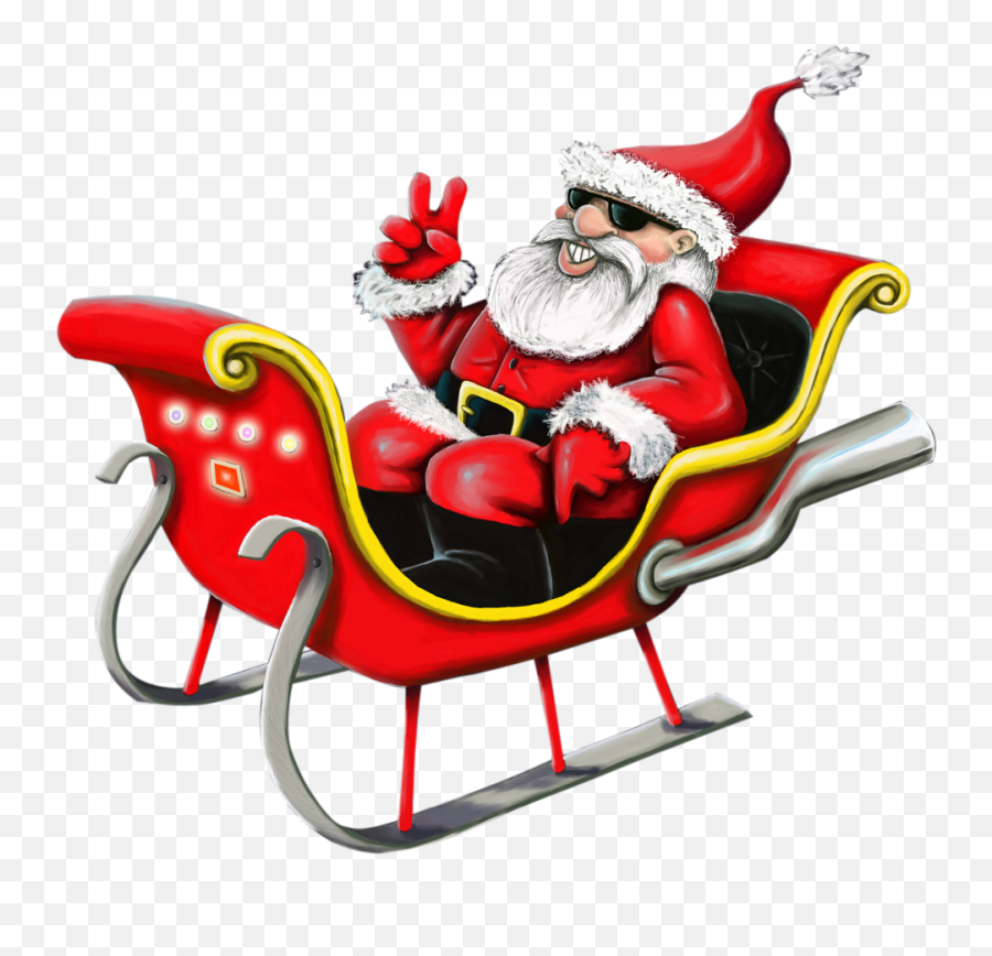 Santa Claus Png - Clipart Best Transparent Santa Claus Sleigh Emoji,Santa Emoji Page