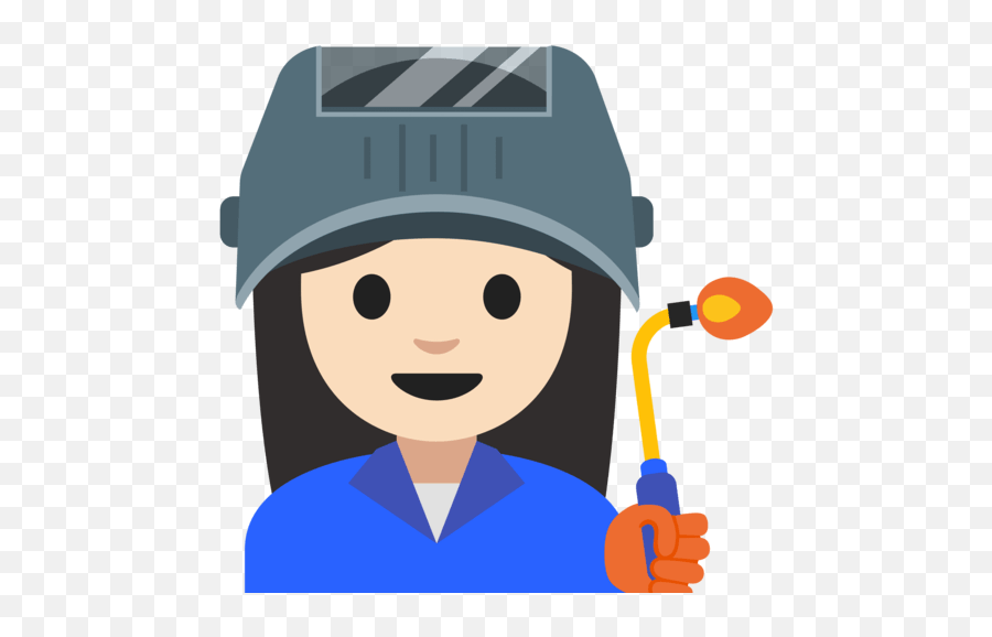 Mulher Soldadora Industrial Com Tom - Emoji Welding Clipart,Emojis De Comemora??o