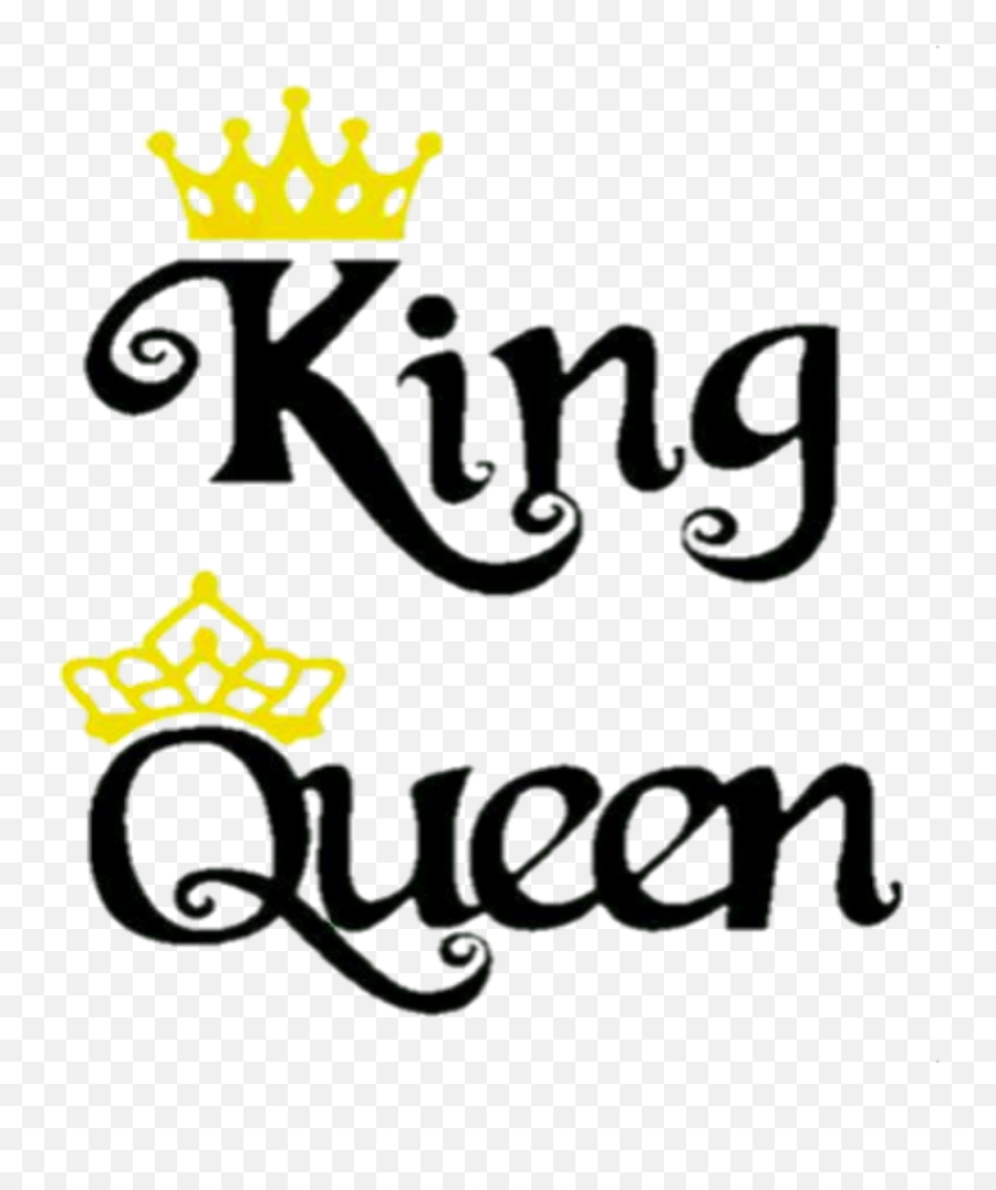 King Queen Royalty Black Gold Sticker By Amanda - Decorative Emoji,Black Queen Emoji
