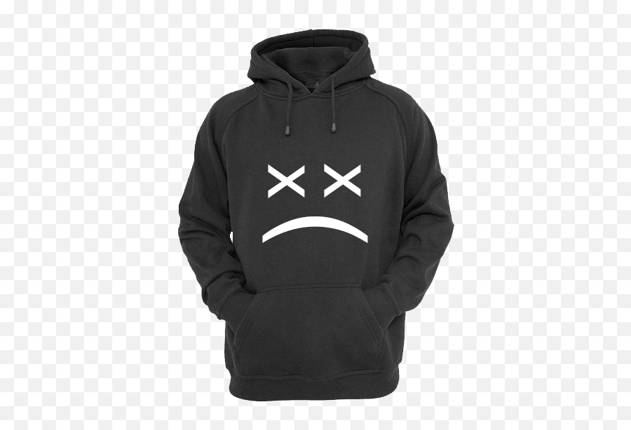 Xx Sad Face Hoodie R U S H Emoji,X Sad Emoticon