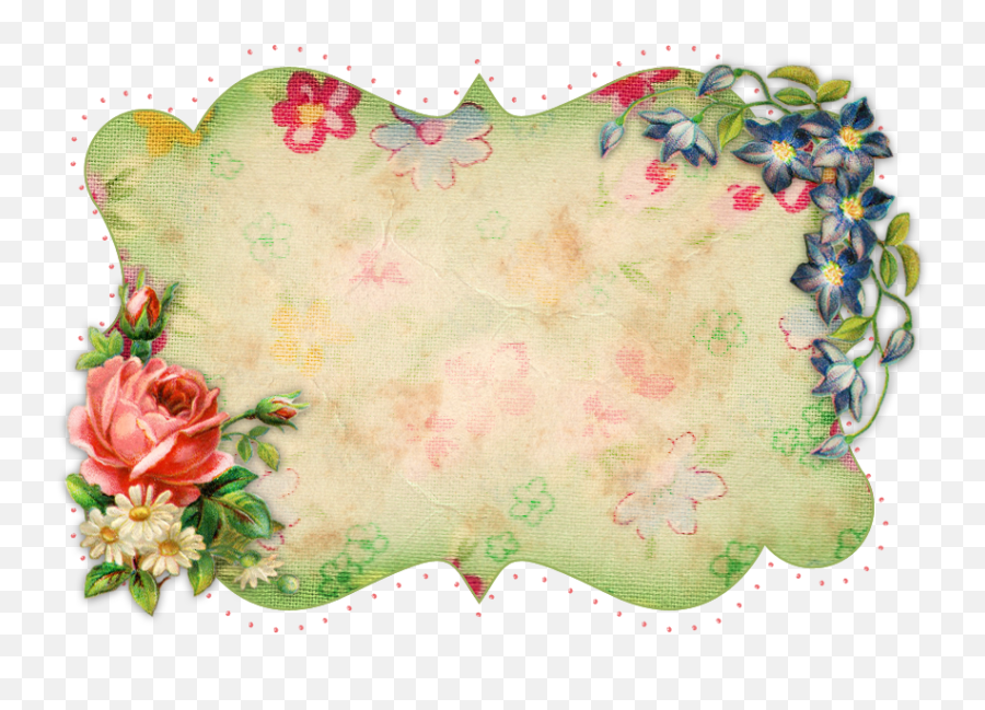 Vintage Clip Art Borders Free - Vintage Floral Frame Clipart Emoji,Emoji Borders