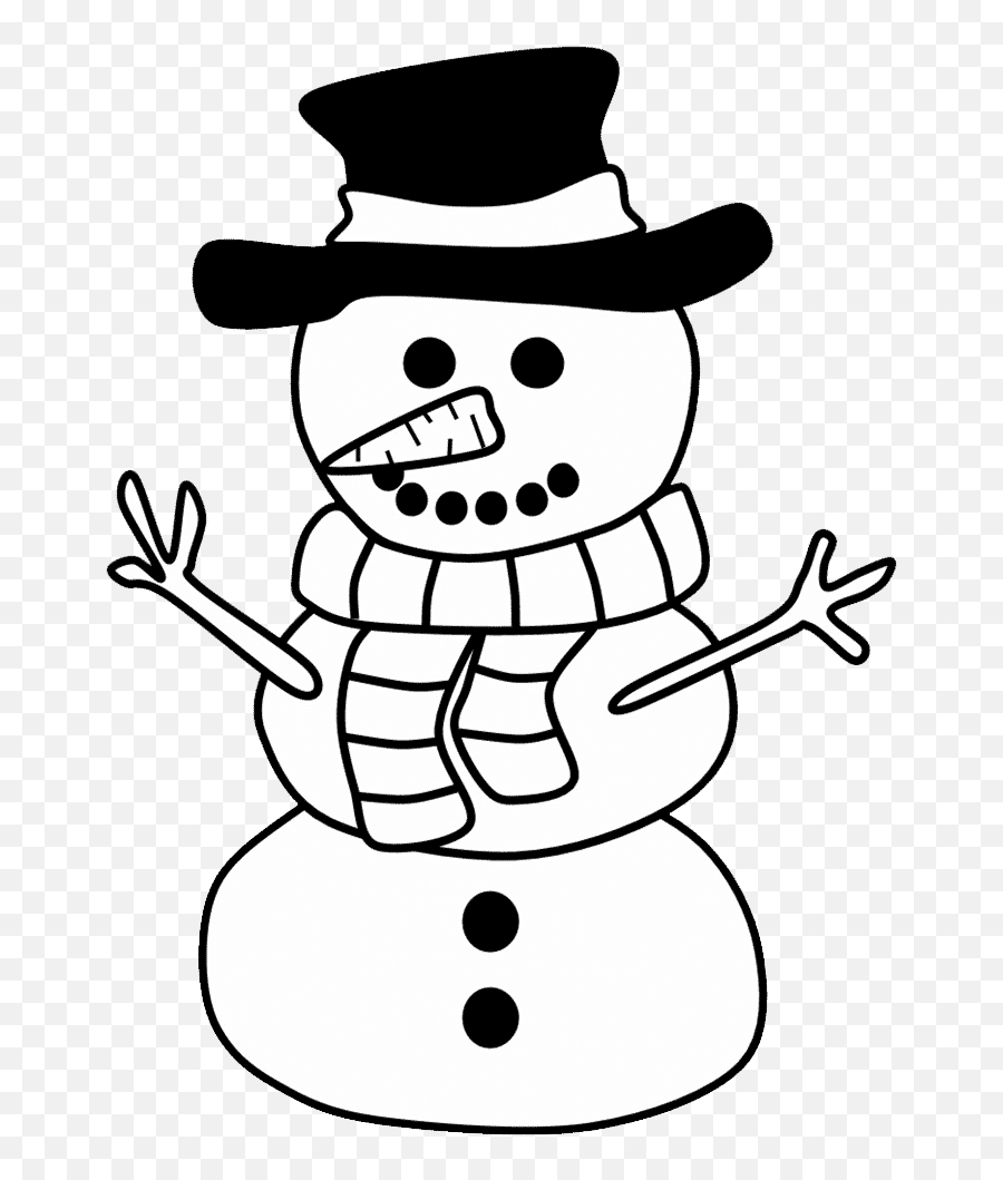 Free U0026 Cute Snowman Clipart Black And White - Tulamama Emoji,Snowman Emotion Worksheet