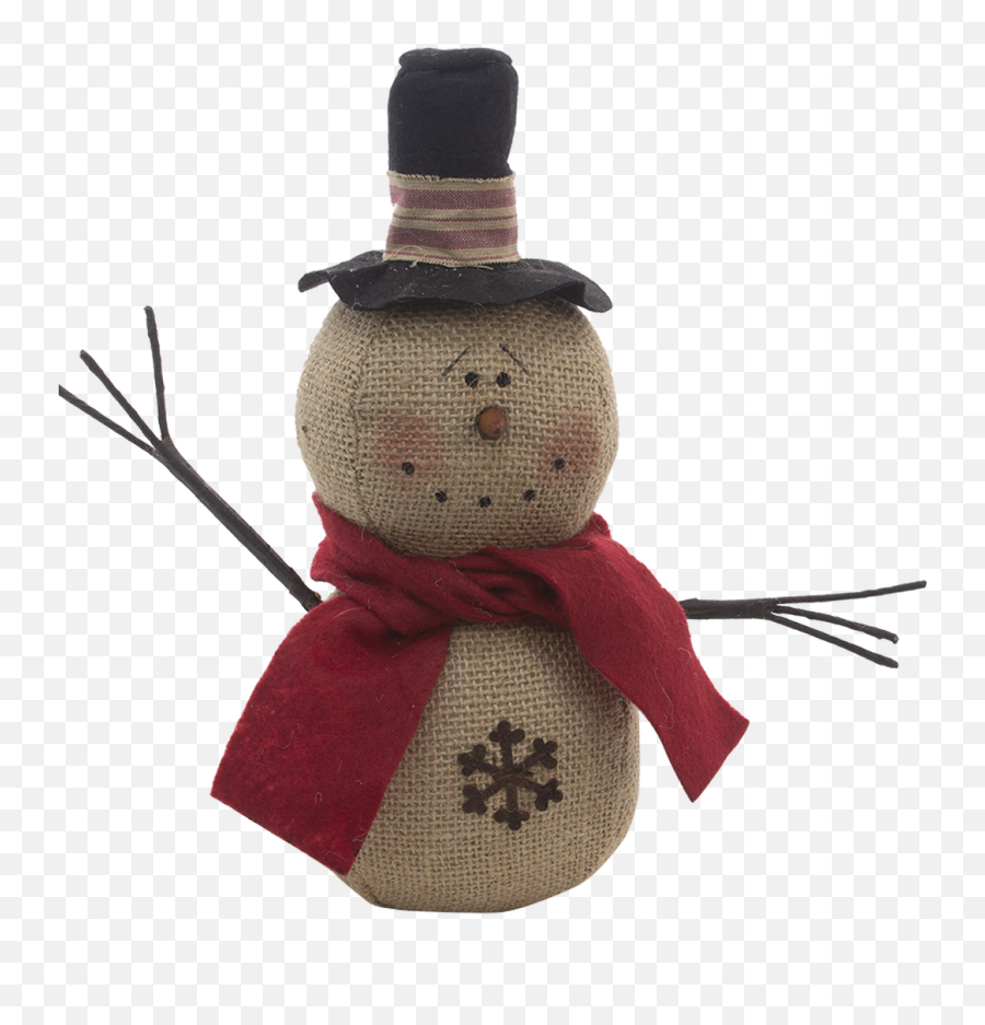 Two Stack Burlap Top Hat Snowman Emoji,Snowman Emotion Crafts