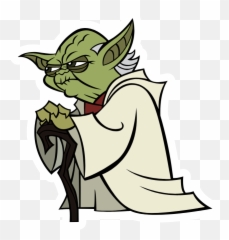 Star Wars Cartoon Yoda Sticker Star Wars Cartoon Star Emoji,Emotion Quotes Yoda