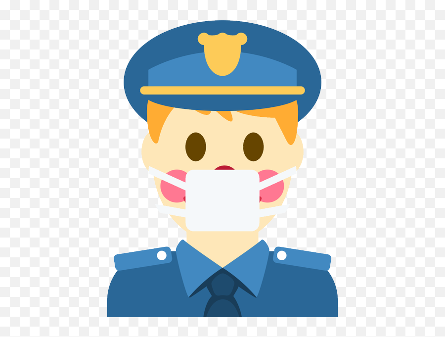 Emoji Face Mashup Bot On Twitter Police Officer - Police Officer,Face Mask Emoji