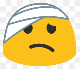 Face With Head - Head Bandage Emoji Android,Head Emoji