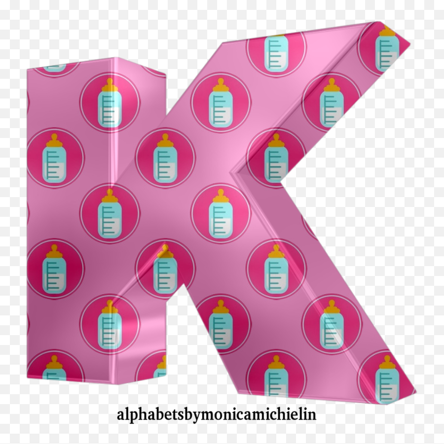 Monica Michielin Alphabets Baby Alphabet Soft Pink Baby Emoji,Girly Triangle Emoji