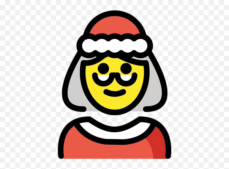 Mrs Claus Emoji Clipart Free Download Transparent Png - Claus,Nut Sack Emoji