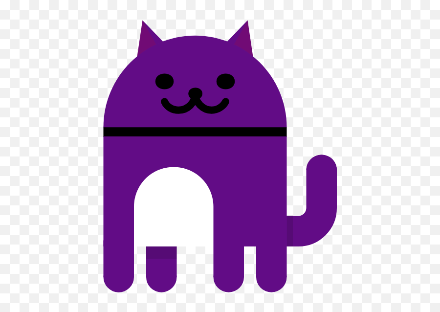 Cats Purple Cutecat Sticker - Dot Emoji,Samsung Cat Emoji