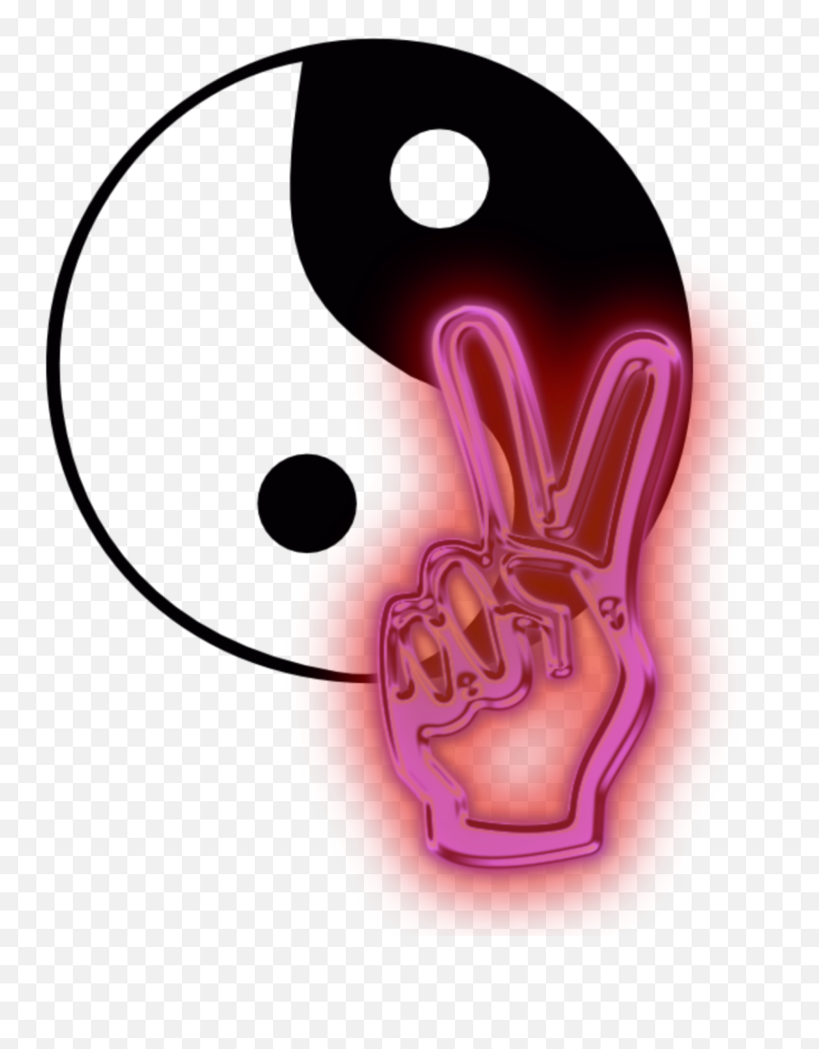 Yin Yingyang Yinyang Yang Sticker By Voldemorticorn - V Sign Emoji,Yin Yang Emoji App