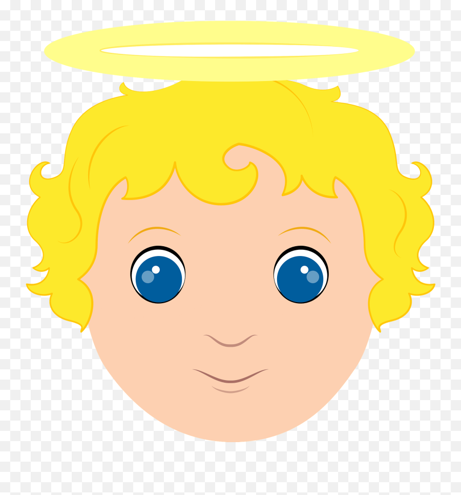 Angel Face Clipart - Happy Emoji,Angel Face Emoji