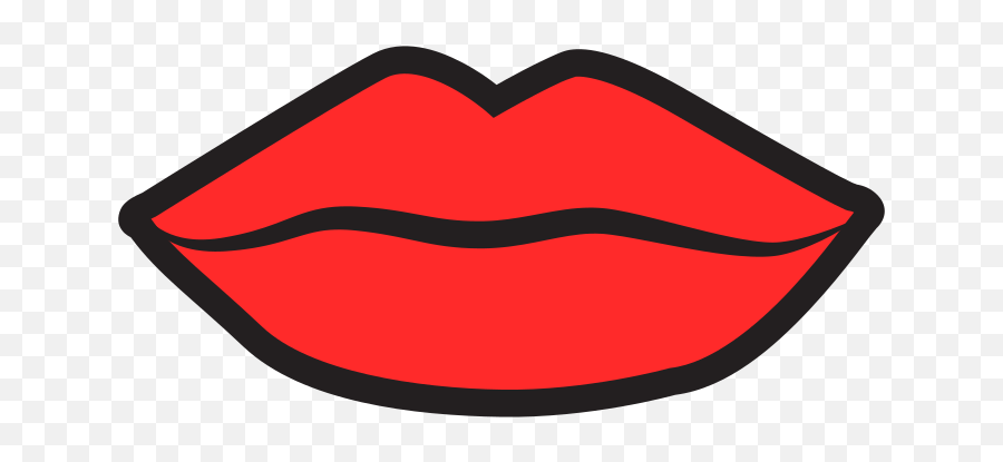 Red Lips Clipart Free Svg File - Lips Clipart Emoji,Red Feets Emoji