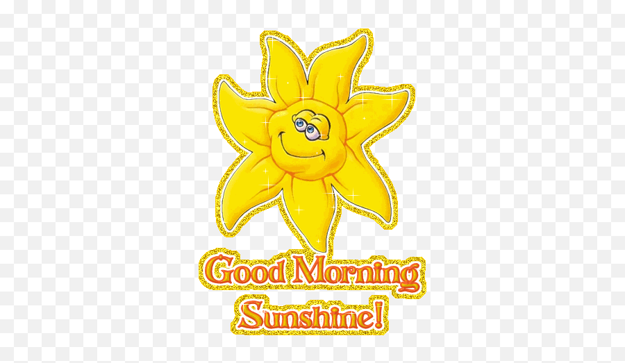 Good Morning Animated Glitter Graphics - Glitter Good Morning Sunshine Emoji,Googd Morning America Smile Emoticon