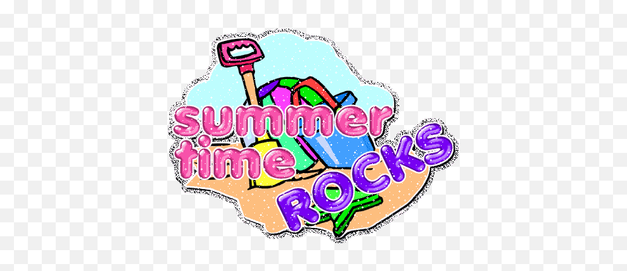 Animated Summertime - Summer Time Rocks Emoji,Animated Summertime Emoticon