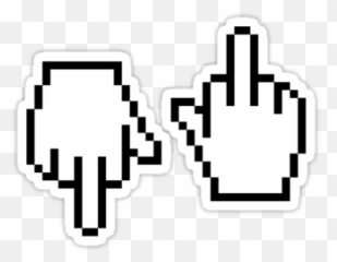 Microsoft Stickers And T - Funny Cursor Emoji,Emoji Taping Fingers