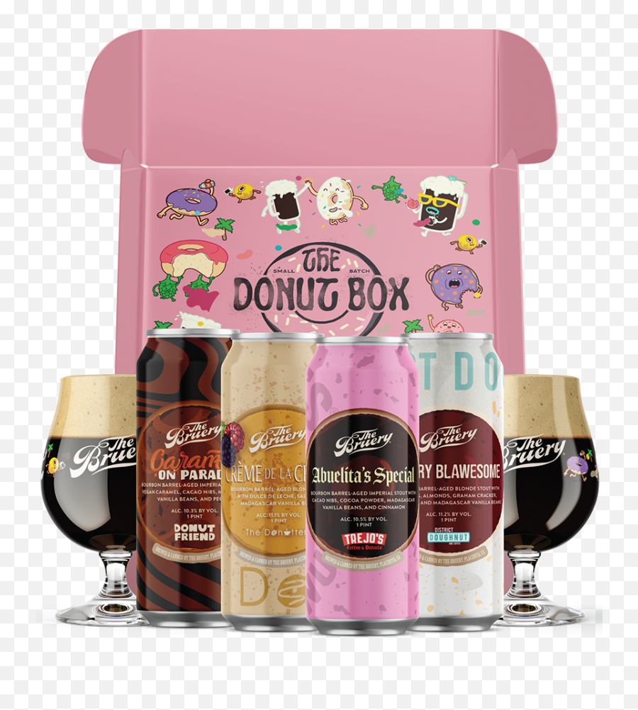 The Donut Box - A Limited Edition Collab With Our Donut Wine Glass Emoji,Facebook Emoticons Donuts