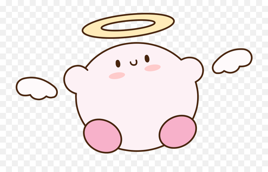 Free Photo Angel Cartoon Character Cute Halo Chibi Kirby - Kirby Chibi Emoji,Japanese Chibi Emojis