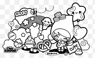 Juegos De Dibujos Kawaii Para Colorear - Anime Coloring Pages Emoji,Dibujos Kawaii Emojis