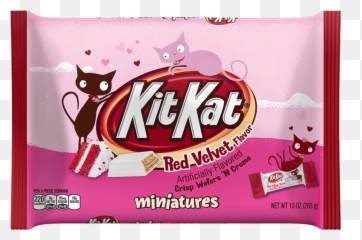 Valentines Day Candy Packaging - Kit Kat Red Velvet Emoji,Brach's Candy Emoticon Gummi Hearts