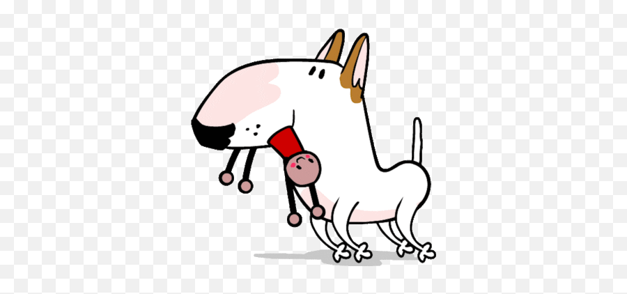 Dog Sticker By Jimmy The Bull For Ios U0026 Android Giphy - English Bull Terrier Cartoon Emoji,Bull Emoji