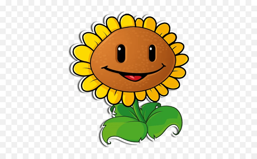 Plants Vs Zombies Stickers - Live Wa Stickers Tournesol Plante Vs Zombie Emoji,Emoticon Untuk Instagram