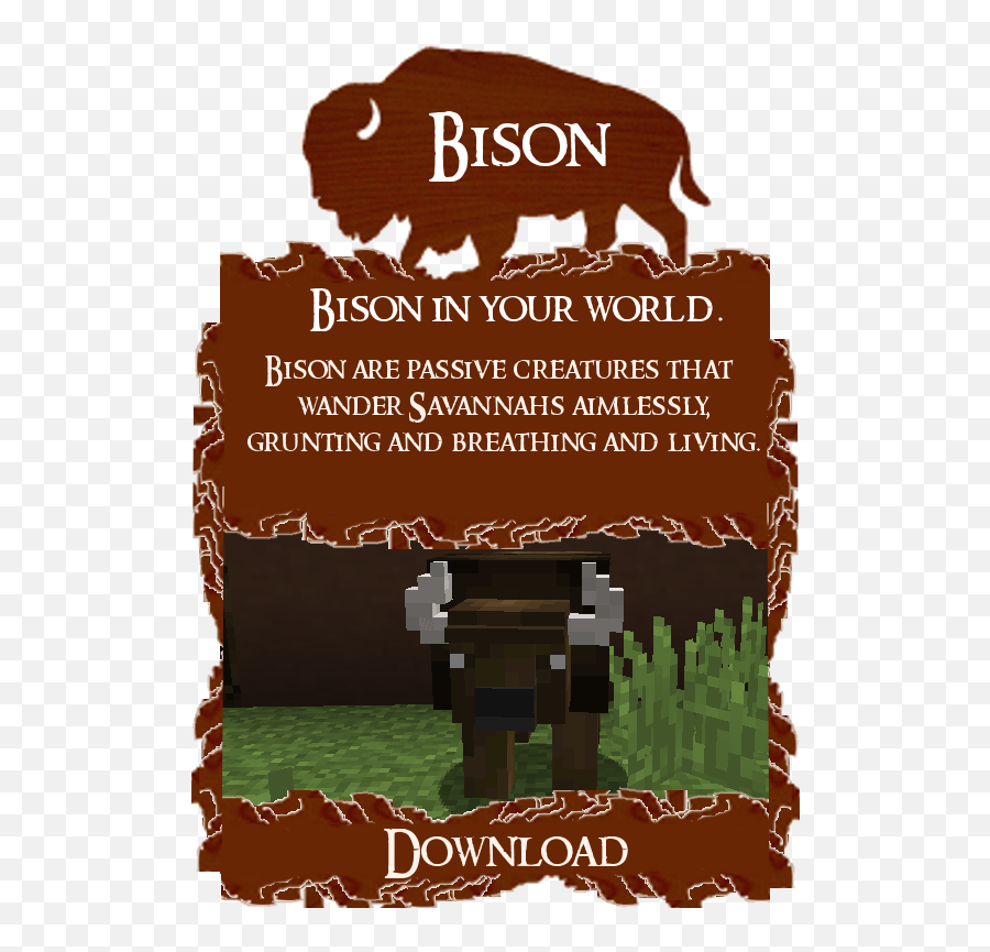 Bison - Language Emoji,Emotion 1.8 Vanilla Mod