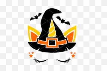 Halloween Unicorn Witch Hat Emoji,Witch Hat Facebook Emoticons