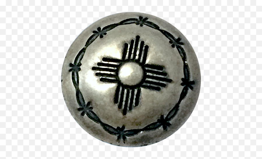 Silver Southwest Zia Sun Symbol With Barbed Wire 58 Sw - 10 Emoji,Sun Emoji