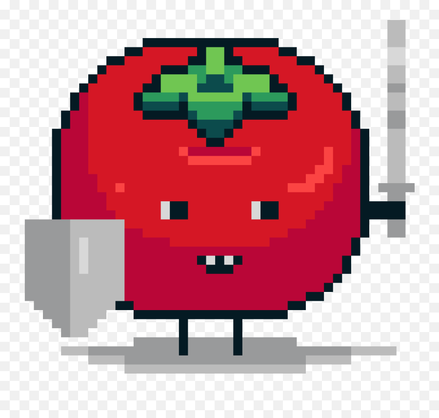 Pixelart Tomato Knight Sword Sticker By Magnifique - Arch Emoji,Knight Emoji