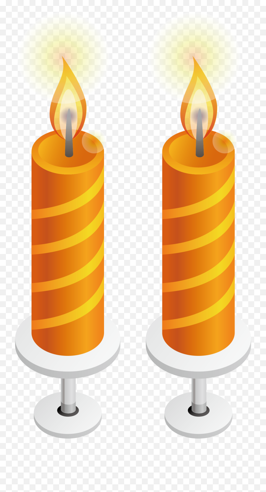 Candle Flame - Candle Png Vector Element Png Download 1207 Emoji,Candle Emoji Png