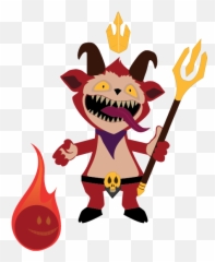 Little Devil Teemo Clipart - Cartoon Transparent Cartoon Fictional Character Emoji,Teemo Emoji