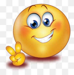 Cheer Happy Victory Hand Sign Emoji - Victory Hand Sign Emoji,Two Hands Up Emoji