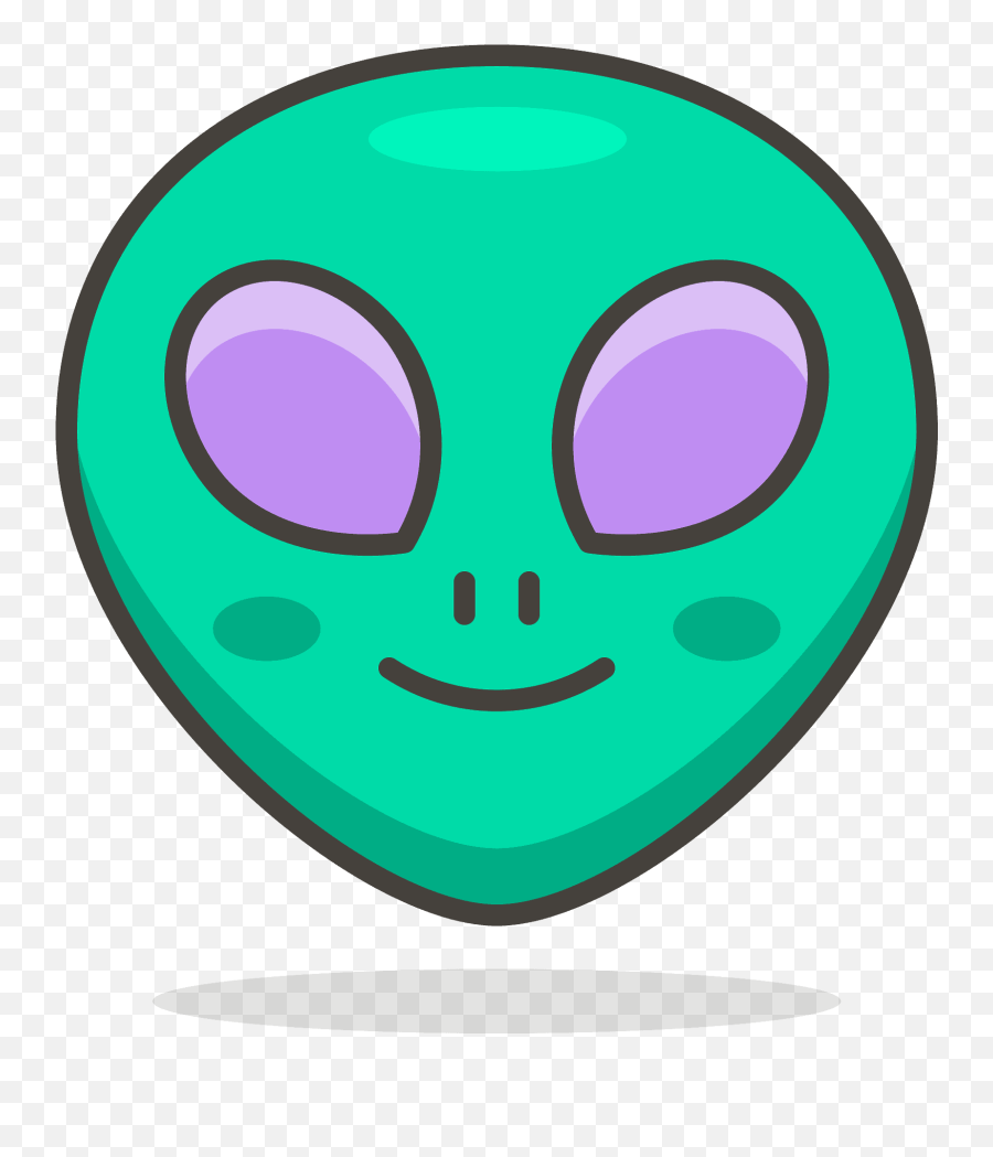 Alien Emoji Icon Of Colored Outline - Transparent Alien Icon,Alien Emoji