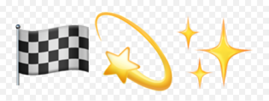 Cute Emoji Combo Emojicombo Star - Checkered,Emoji Race