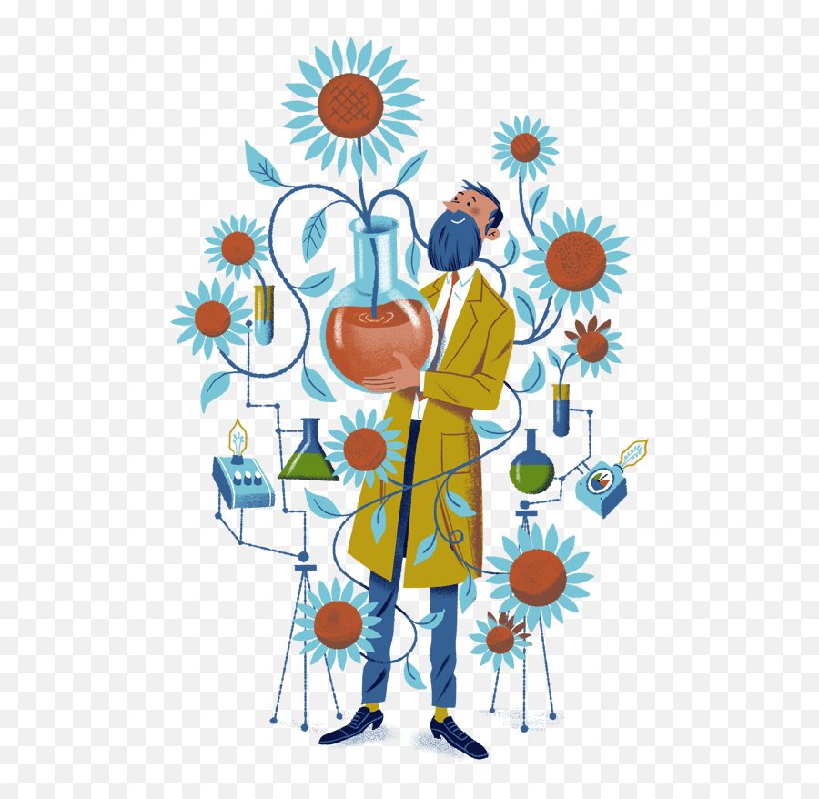Surreal Man Sticker By Parietal Imagination Art - Drawing Agrochemicals Emoji,Science Beaker Emoji