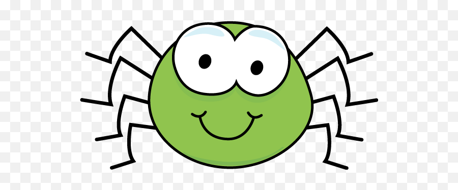 Cute Green Spider Clip Art - Cute Spider Clip Art Emoji,Spider Emoticon