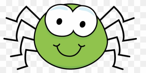 Cute Green Spider Clip Art - Cute Spider Clip Art Emoji,Spider Emoticon
